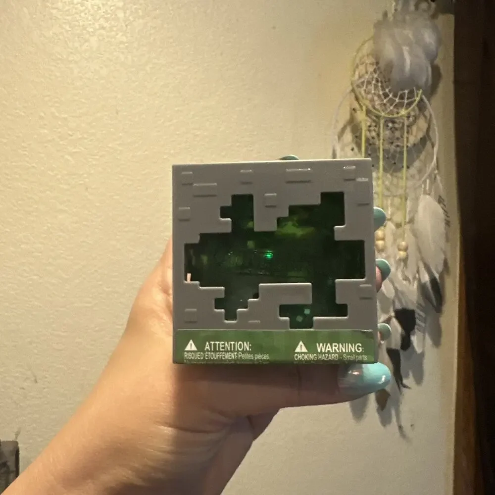 Minecraft Jelly Cube Squishy Sensory Toy, Like NeeDoh, Green